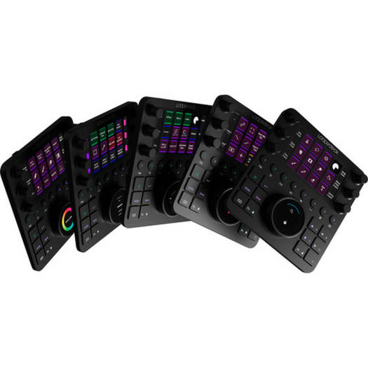 Loupedeck CT Custom Editing Console, For Photo Video Music and Design, USB & Bluetooth Connectivity, Create Custom Profiles / Workspaces, Major Editing Software Supported, Black | LDD-1903